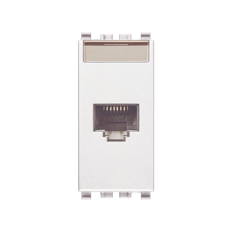 Presa Rj45 Netsafe Cat5E Utp Bianco ( VIMAR cod. 20338.8.B )