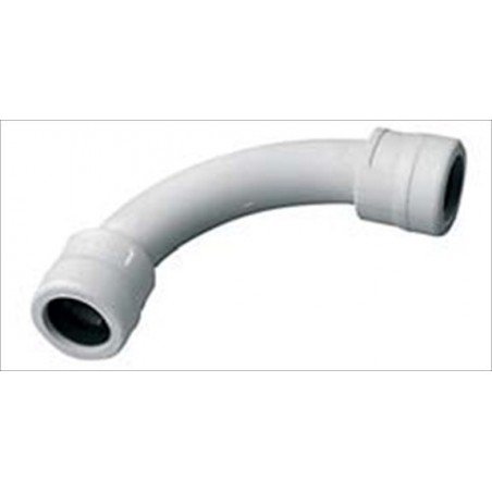 Raccordo Curvo A 90  Tubo A Tubo Dim. 25 ( ELETTROCANALI cod. EC73025 )