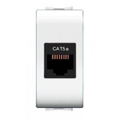 Presa Rj45 Mylife Cat.5E Utp Bi ( ELETTROCANALI cod. ECL4083WH )