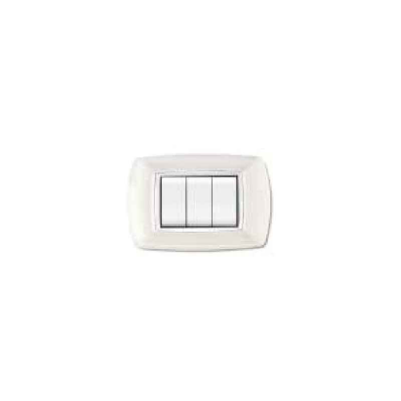 Placca Mylife 3 Moduli Bianco ( ELETTROCANALI cod. ECL2983WH )