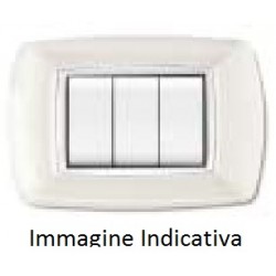 Placca Mylife 4 Moduli Bianco ( ELETTROCANALI cod. ECL2984WH )