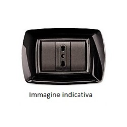 Placca Mylife 4 Moduli Nero ( ELETTROCANALI cod. ECL2984N )