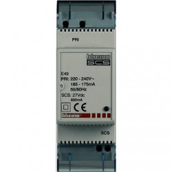 Scs - Alimentatore Compatto 2Din 230V ( BTICINO cod. E49 )