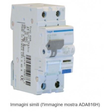 Interruttore Differ. Magn Acc 1Pn 10Ma A 10A 4.5Ka C 2M ( HAGER cod. ACA810H )