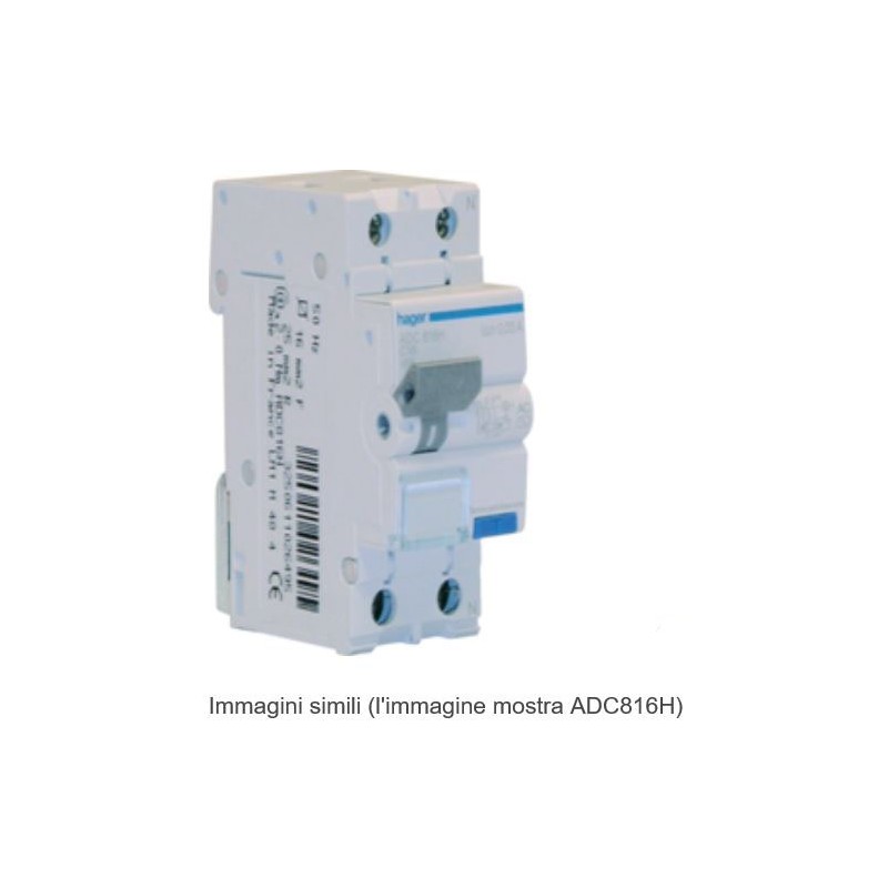 Interruttore Diff Magn 1Pn 30Ma Ac 20A 6Kac 2M ( HAGER cod. ADC920H )