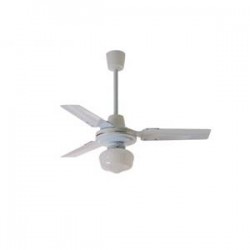 Ventilatore Da Soff.3 Pale D.120 Bianco C/Lampada ( WESTIM cod. ZFS8123 )