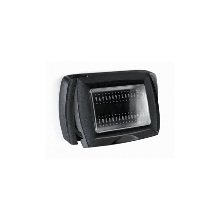 Placca Autoportante Ip55 3Mod.Mylife Nero ( ELETTROCANALI cod. ECL4611N )