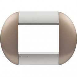 Ll - Placca 3P  Bronze ( BTICINO cod. LNB4803TB )