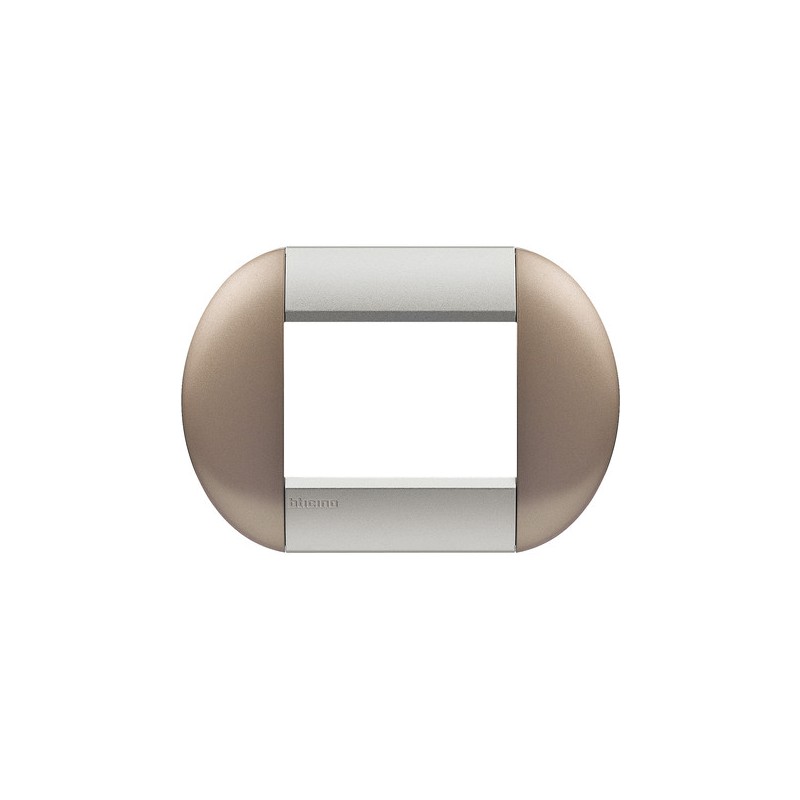 Ll - Placca 3P  Bronze ( BTICINO cod. LNB4803TB )