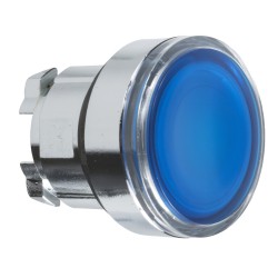 Testa Pulsante Luminoso Blu Led ( SCHNEIDER cod. ZB4BW363 )