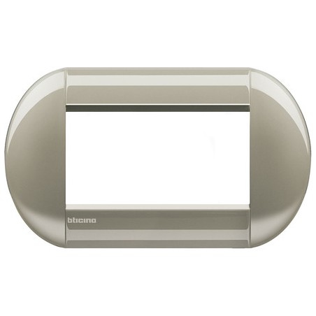 Ll - Placca 4P Titanio ( BTICINO cod. LNB4804TC )