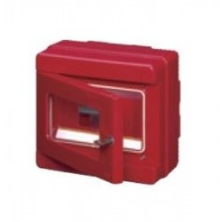 Centralino Emergenza Ip56 Rosso 8 Mod. ( ELETTROCANALI cod. EC64008 )