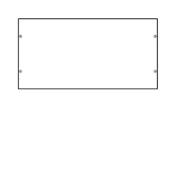 Pannello Cieco H300 L600 (Ex 18934) ( HAGER cod. UC234 )