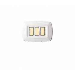 Placca Tondo' 3 Moduli Bianco ( ELETTROCANALI cod. ECL2593WH )