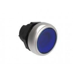 Pulsante Luminoso Rasato Blu ( LOVATO cod. LPCBL106 )