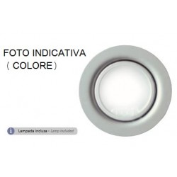 Faretto Alogeno 12V - 20W Bianco  Tondo ( LAMPO cod. F20LV/BI )