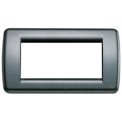 Placca Rondò 4M Antracite Metall. ( VIMAR cod. 16754.23 )