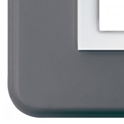 Placca Personal44 Grigio Luci. 3+3M ( AVE cod. 44P033GRL )