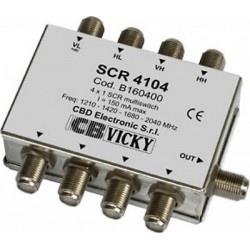 Scr4104 Multiswitch Attivo 1Uscita-4Decoder+Cag ( CBD ELECTRONIC cod. B160400 )