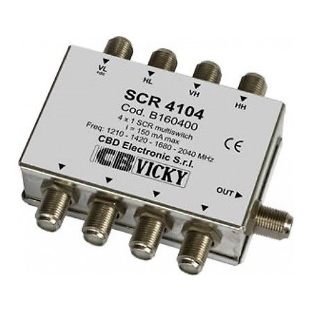 Scr4104 Multiswitch Attivo 1Uscita-4Decoder+Cag ( CBD ELECTRONIC cod. B160400 )