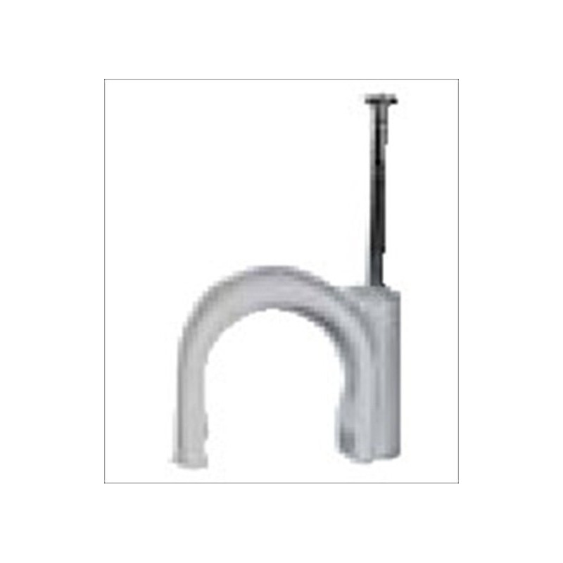 Graffetta Tonda Grigia +Chiodo D. 13/14-50P ( ELETTROCANALI cod. ECGT13GW50 )