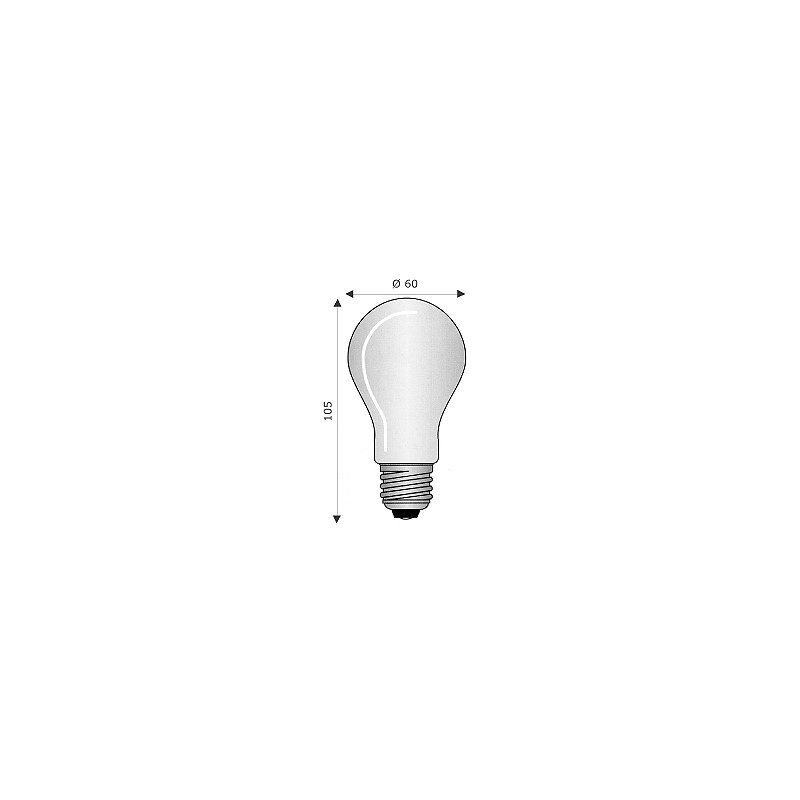 Lamp.E27 60X105 24V 25W Fr ( WIMEX cod. 4130134 )