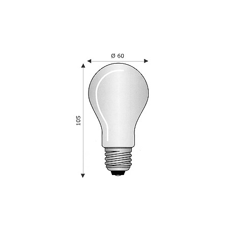 Lamp.E27 60X105 24V 25W Fr ( WIMEX cod. 4130134 )