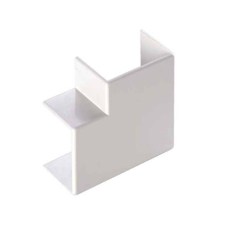 Angolo Piano Per Canale Dim. 80X80 Bianco ( ELETTROCANALI cod. ECAP8080B )