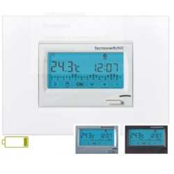 Cronotermostato Touch Settimanale Incasso Bianco ( TECNOSWITCH cod. CR615BI )