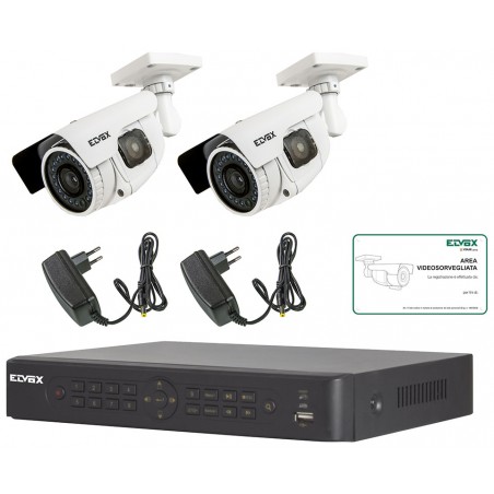 Kit 4 Canali Real Wd1 800Tvl Ff ( ELVOX cod. 46850.412C )