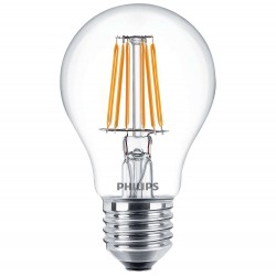 Led Filament Goccia 7,5W/60W E27 Ww A60 Cl Nd 1Ct ( PHILIPS cod. PHILED60 )