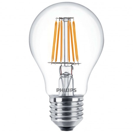 Led Filament Goccia 7,5W/60W E27 Ww A60 Cl Nd 1Ct ( PHILIPS cod. PHILED60 )