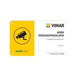 Cartello Area Videosorvegliata ( VIMAR cod. RT03 )