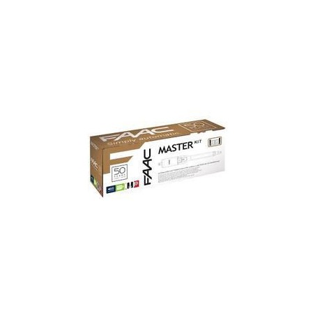 Kit Automazione Cancello Battente Master Kit 230V L. Led ( FAAC cod. 10441550 )