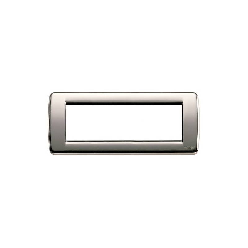 Placca Rondò 6M Cromo Nero ( VIMAR cod. 16756.31 )