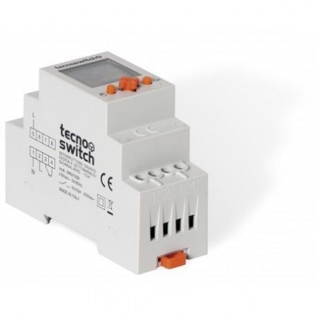 Interruttore Orario Digitale Giornaliero/Se ( TECNOSWITCH cod. OR212DI )