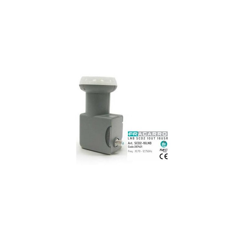 Scd2-16Lnb - Lnb Scd2 1Out 16Usr Lnb Scd2 Con 4 Freq. ( FRACARRO cod. 287421 )