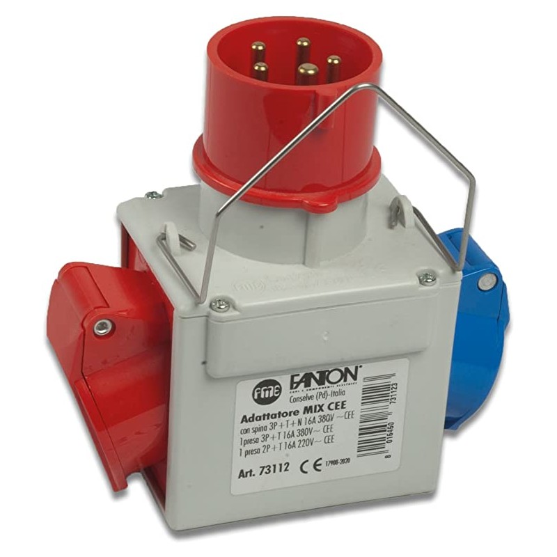 Adattatore 2 Pr.Cee Blu/Rosso ( FANTON cod. 73112 )