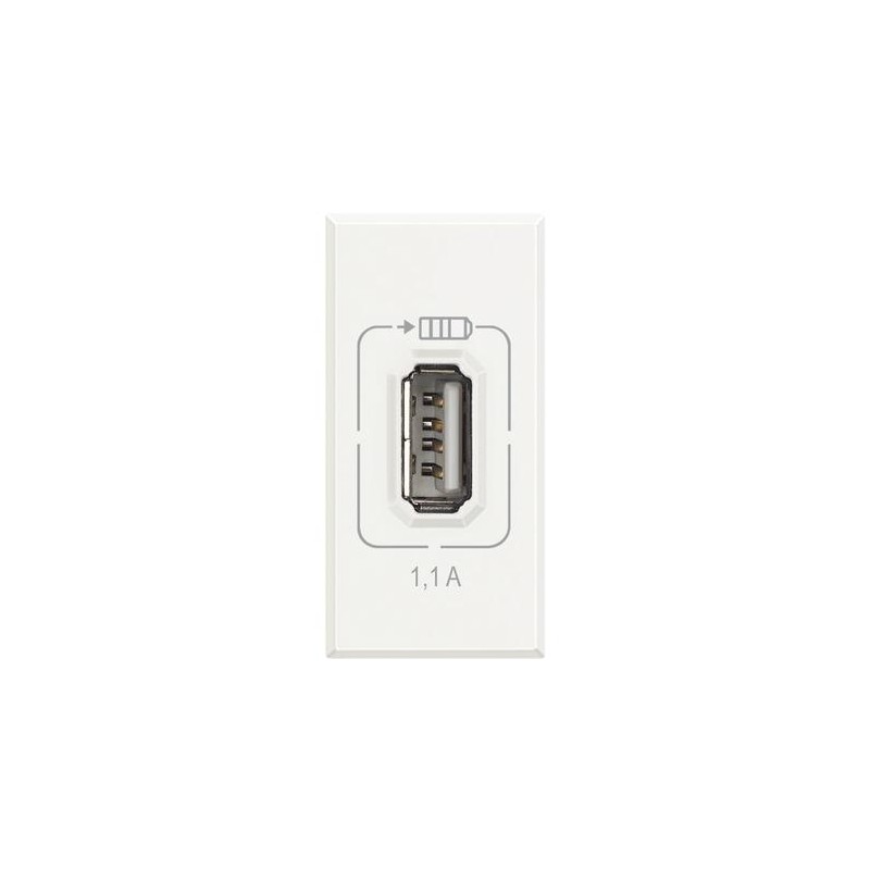 Axolute - Usb Charger 1,1A White ( BTICINO cod. HD4285C1 )