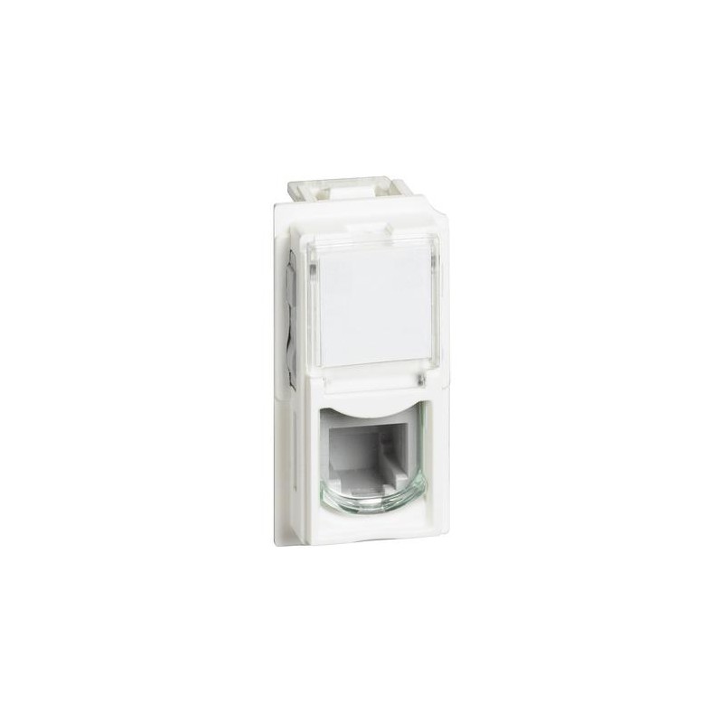 L.Now - Connettore Rj11 (4/6)K10 Bianco ( BTICINO cod. KW4258RJ11 )