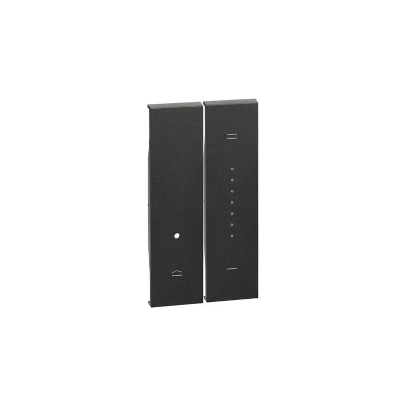 L.Now - Cover Dimmer 2M Nera ( BTICINO cod. KG19 )