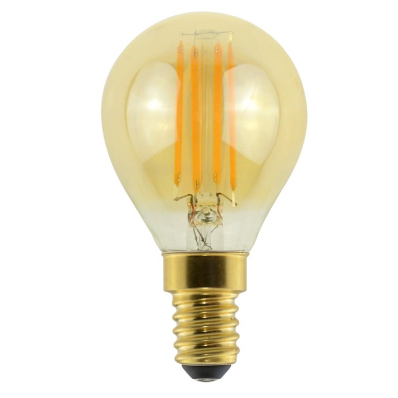 Eco-Sfera Filoled 4,5W 230V E14 2500K Gold ( MARINO CRISTAL cod. 21564 )