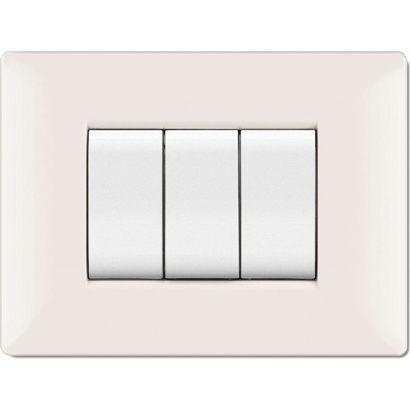 Placca Mylife Q 4 Moduli Bianco ( ELETTROCANALI cod. ECL2884WH )