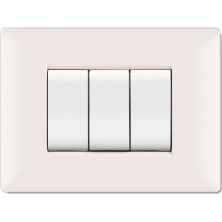 Placca Mylife Q 4 Moduli Bianco ( ELETTROCANALI cod. ECL2884WH )