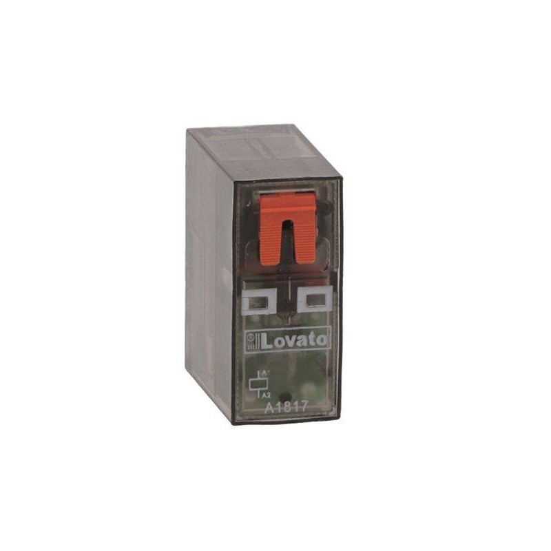 Rele' Miniaturizzato 2Sc 8A 12Vdc +Led ( LOVATO cod. HR502CD012 )