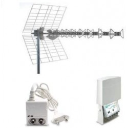 Kit 4 Evo Con Antenna Uhf, Amplificatore E Alimentatore ( FRACARRO cod. 217937 )