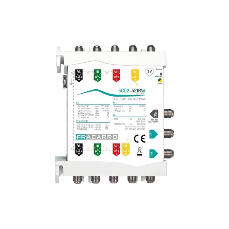 Scd2-5216W Msw Scd2 5In Wb 2Out Fvm ( FRACARRO cod. 271184 )