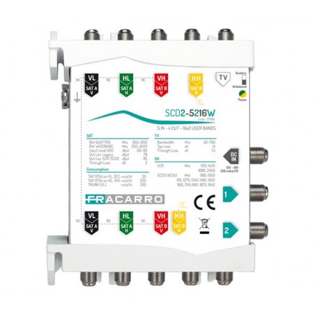 Scd2-5216W Msw Scd2 5In Wb 2Out Fvm ( FRACARRO cod. 271184 )