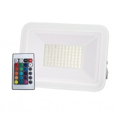 Proiettore Flat 50W Rgb 230V Tel.Incluso ( LAMPO cod. FAFLAT50WRGB )