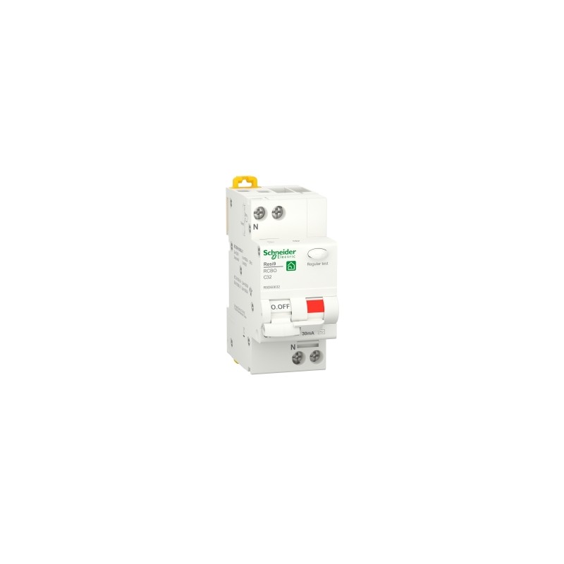 Int.Mtd Resi9 Rcbo 1P+N C 32A30Ma Ac 2M ( SCHNEIDER cod. R9D60632 )